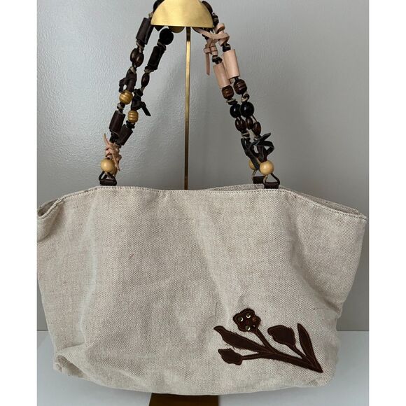 Nine West Jute Boho Tote bag - Picture 3 of 9